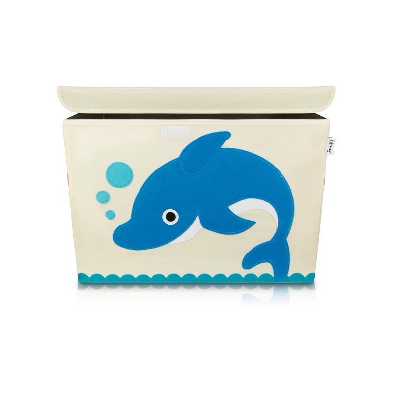 LIFENEY Aufbewahrungsbox Delfin mit Deckel