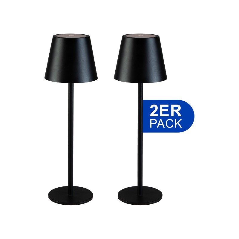 MegaLight LED Lampen-Set 2-tlg. schwarz