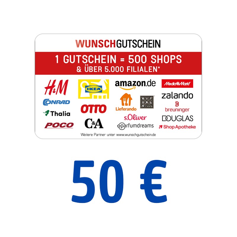 Wunschgutschein 50 Euro