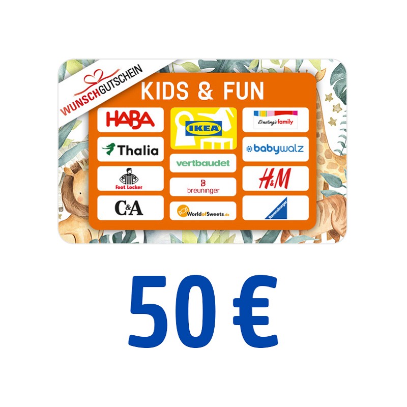 Wunschgutschein KIDS & FUN 50 Euro