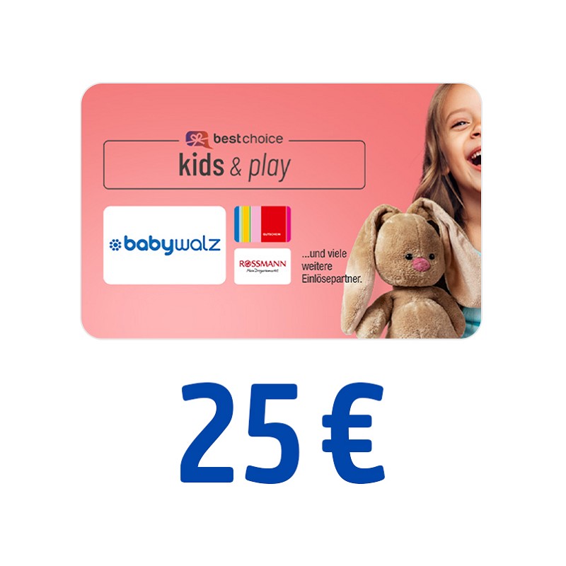 BestChoice kids & play Gutschein 25 Euro