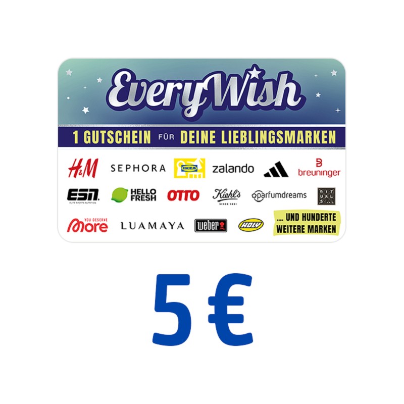 EveryWish Gutschein 5 Euro