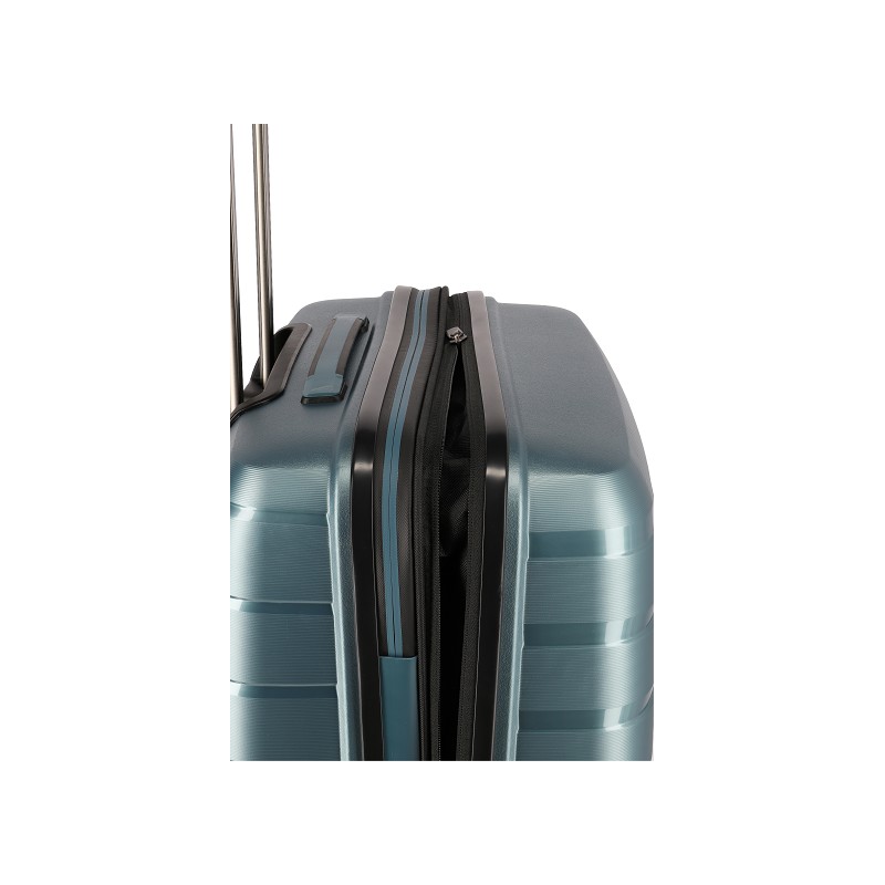 Travelite Kofferset Air Base - 3-teiliges Set In Iceblue Metallic