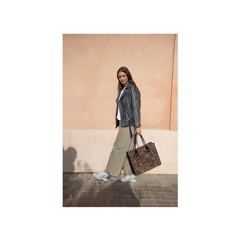 reisenthel daily shopper leo fake fur