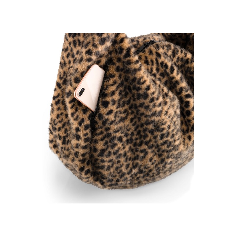 reisenthel moonbag leo fake fur